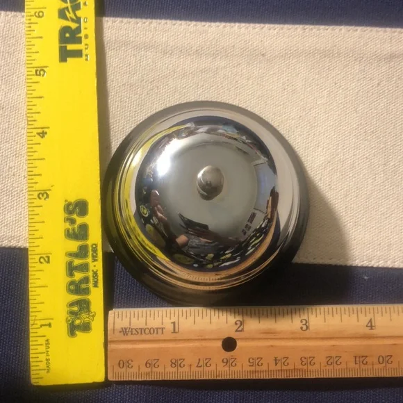 Sliver Metal Desk Service Ringing Bell - Picture 1 of 10